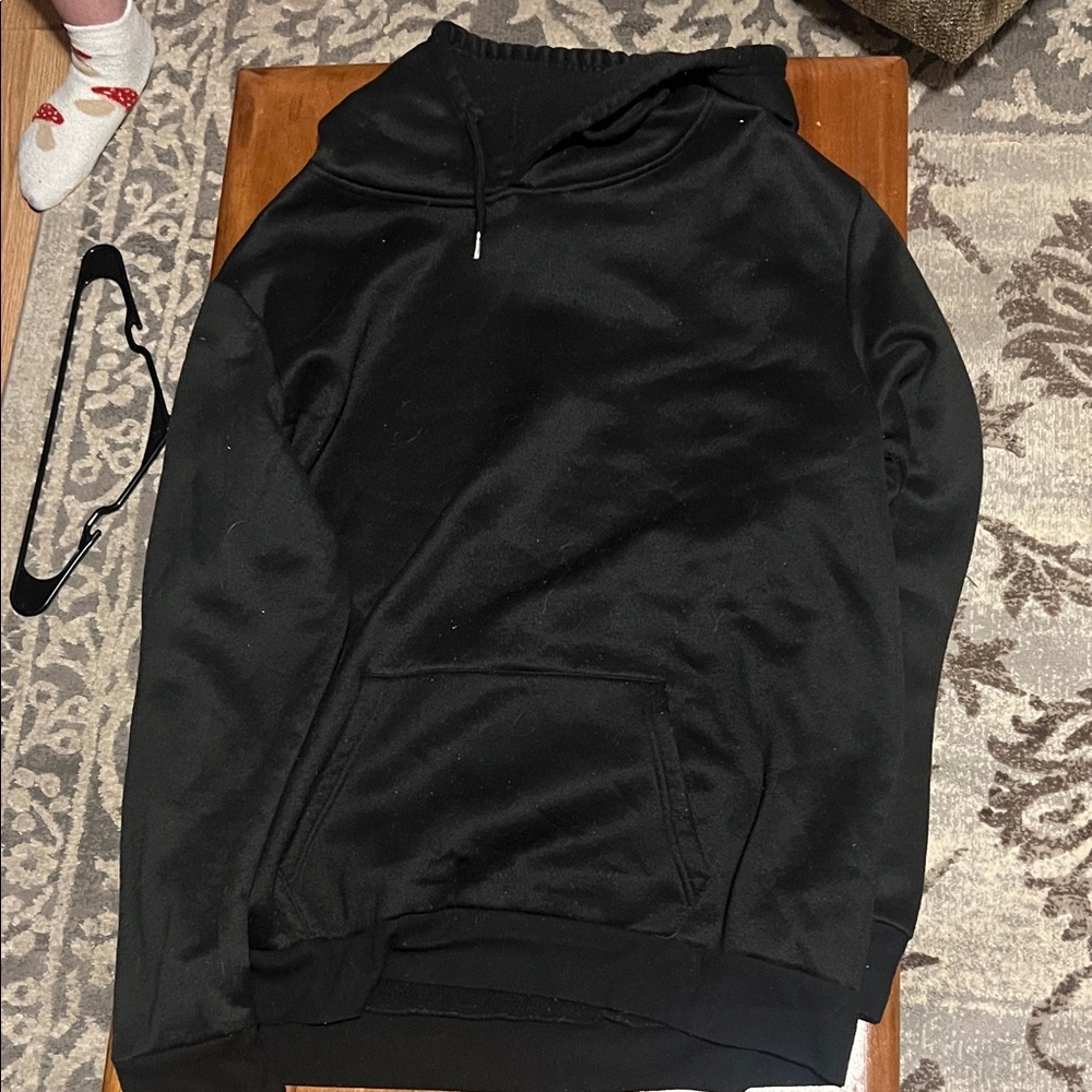 Mushroom Design Men's Black Hoodie